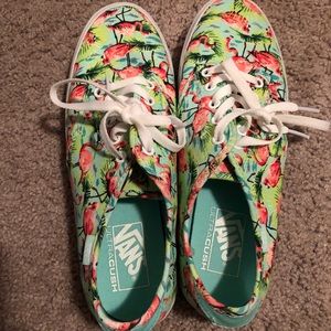 Green Flamingo Vans!